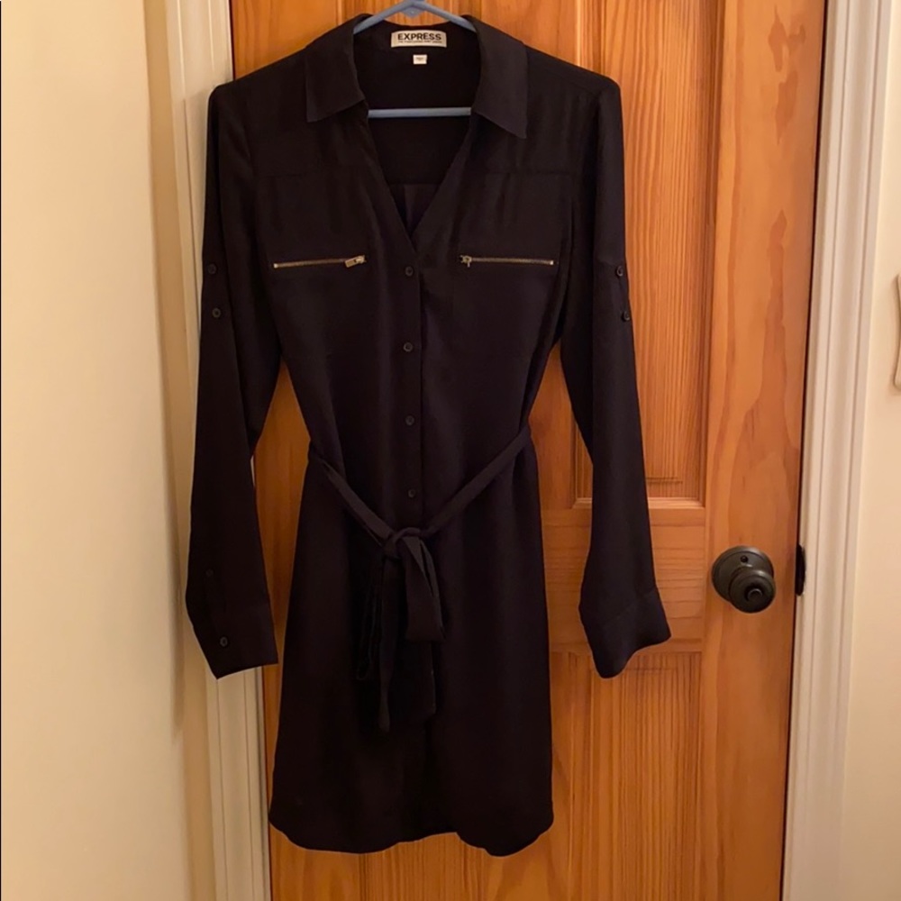 Express Black Shirtdress Size Small